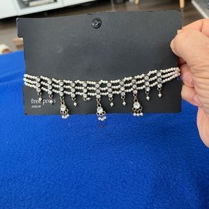 Nordstrom free press pearl beaded necklace New